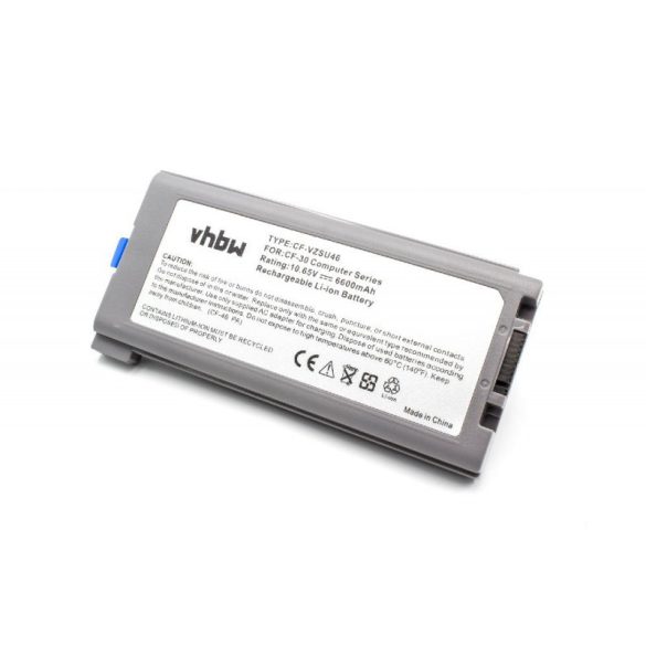 Panasonic Toughbook CF-30 CF-31 CF-53 6600mAh utángyártott akkumulátor