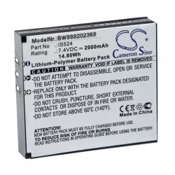 Pax IS524 2000mAh utángyártott akkumulátor - VHBW