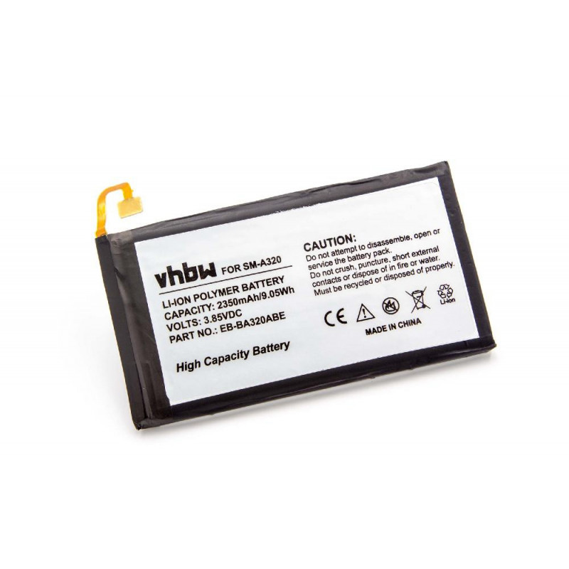 Samsung Galaxy A3 2017, SM-A320 2350mAh utángyártott akkumulátor