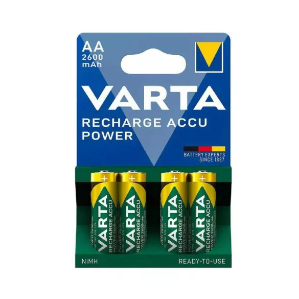Varta AA 2600mAh NiMH akkumulátor 4db/csomag (ár/csomag)