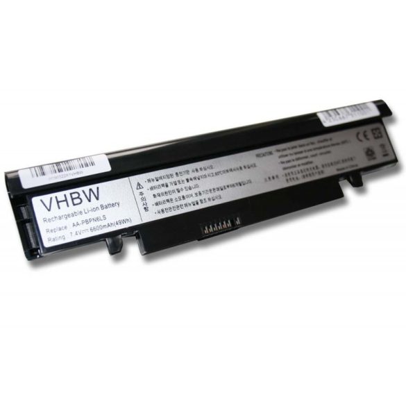 Samsung NC210 fekete 6600mAh utángyártott akkumulátor