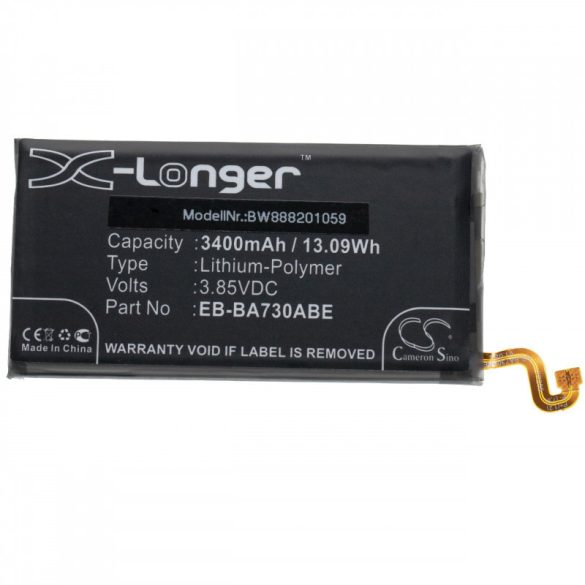 Samsung SM-G887, EB-BA730ABE, 3400mAh utángyártott akkumulátor