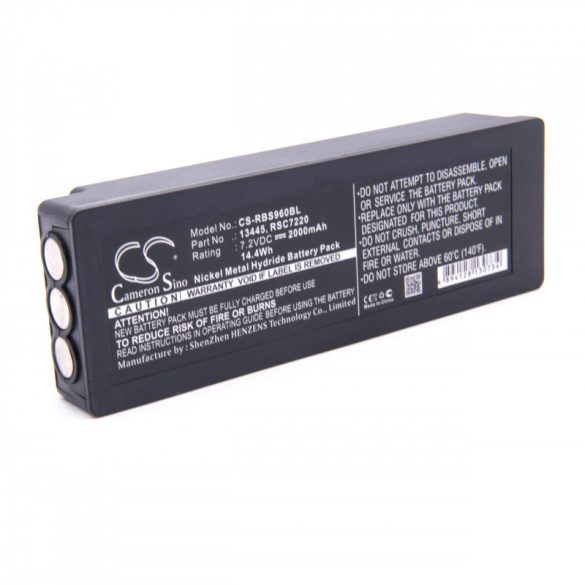 Scanreco 590 790 960 2000mAh (mit 3 Kontakten) utángyártott akkumulátor