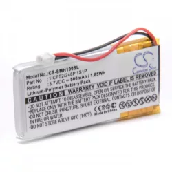   Sena SMH-10 Lifespan 500mAh utángyártott akkumulátor - VHBW