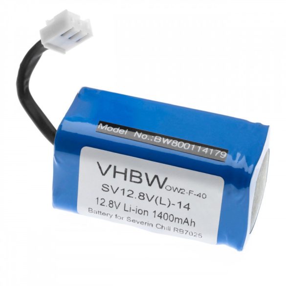 Severin Chill RB7025 12.8V Li-ion 1400mAh utángyártott porszívó akkumulátor