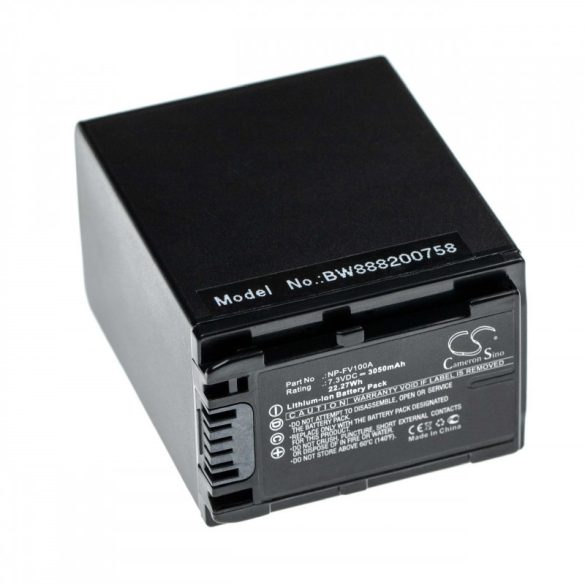 Sony FDR-AX700 NP-FV100A 3050mAh utángyártott akkumulátor