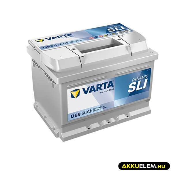 60Ah VARTA Dynamic D59 akkumulátor JOBB+ (560 409 054)