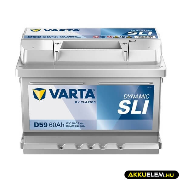 60Ah VARTA Dynamic D59 akkumulátor JOBB+ (560 409 054)
