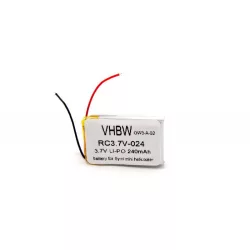   Syma S107 S108 Li-ion 3.7V 240mAh utángyártott RC jármű akkumulátor