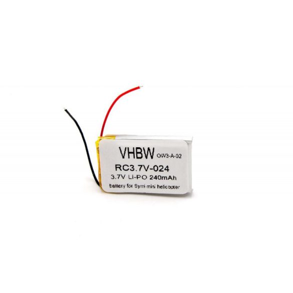 Syma S107 S108 Li-ion 3.7V 240mAh utángyártott RC jármű akkumulátor