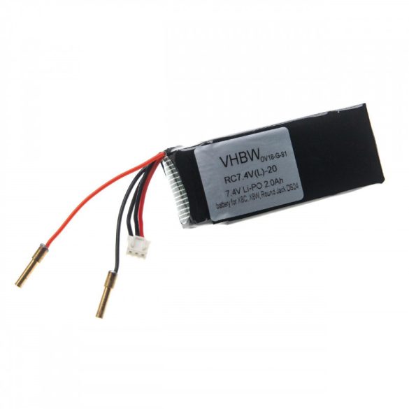 Syma X8C X8W Round Jack DS24 7.4V 2000mAh utángyártott RC jármű akkumulátor