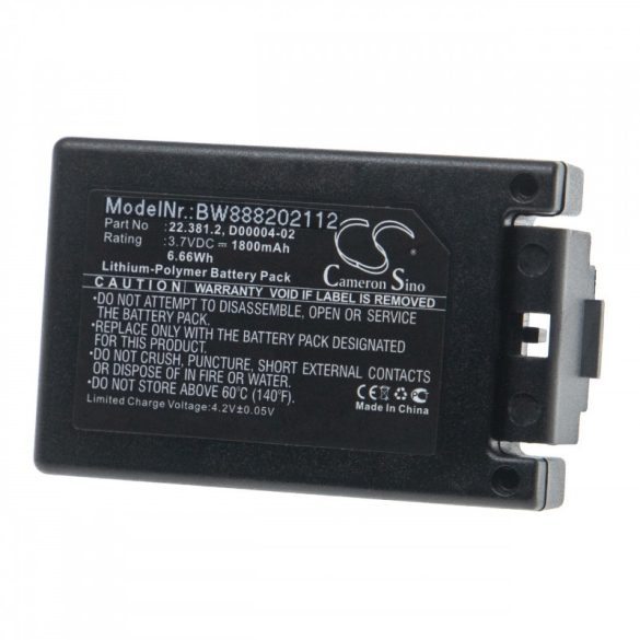 Teleradio TG-T11 PN-T19 Transmitter 22.381.2 1800mAh utángyártott akkumulátor