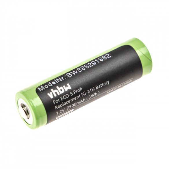 Tondeo ECO-S Profi, Ni-MH, 1.2V, 2500mAh utángyártott akkumulátor