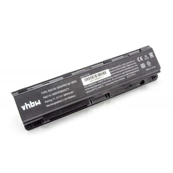 Toshiba Satellite C40 C45 C55 C70 6600mAh utángyártott akkumulátor