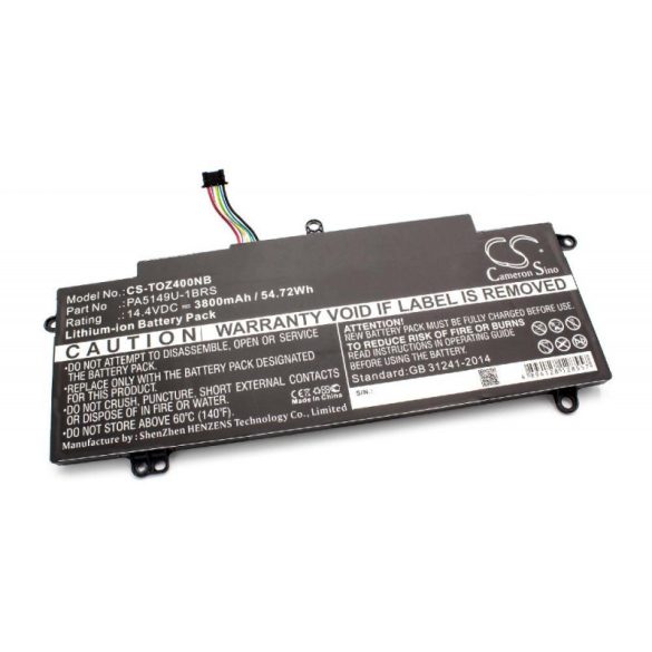 Toshiba Tecra Z40 Z50 3800mah utángyártott akkumulátor