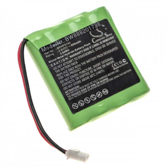 Velleman HPS140, BPHPS140, Ni-MH, 4.8V, 800mAh utángyártott akkumulátor