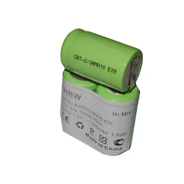 Wella Xpert HS50 3.6V, NI-MH, 1300mAh utángyártott akkumulátor - VHBW
