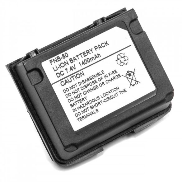 YAESU / VERTEX FNB-58 FNB-80 7.4V Li-ION 1400mAh utángyártott akkumulátor