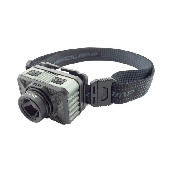 Tölthető fejlámpa Entac 1200lm 10W Zoom alu fókusz szenzor