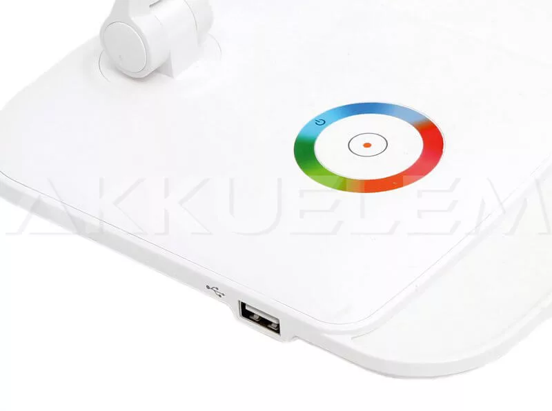 LED asztali lámpa Platinet 12w USB tölt 150cm dimm