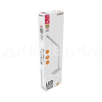   Avide TYLER 6W asztali lámpa állítható fényerő 5V USB kimenet fehér