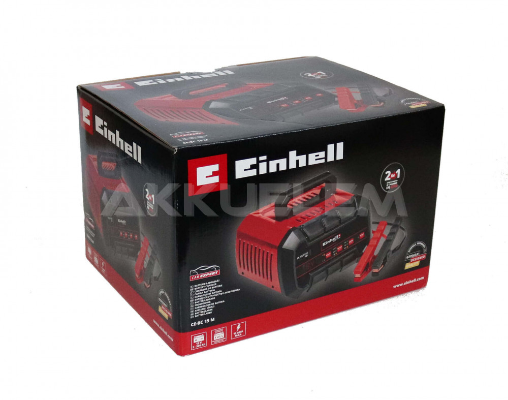 Autó akkumulátor töltő Einhell 12V 15A CE-BC 15M - beépített indításrásegítő