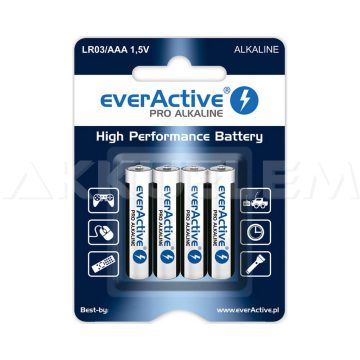 everActive LR03 AAA mikró elem alkáli (ár/darab) 