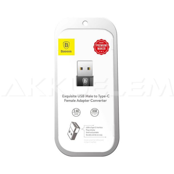 Baseus USB-USB-C átalakító adapter 2,4A