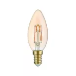 Avide Dekor Soft Filament gyertya E14 3W 180lm vízszintes spirál LED-izzó