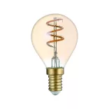 Avide Dekor Soft Filament Kisgömb E14 3W 180lm függőleges spirál LED-izzó