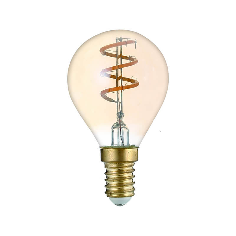 Avide Dekor Soft Filament Kisgömb E14 3W 180lm függőleges spirál LED-izzó