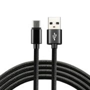 everActive USB- USB-C/ Type-C kábel 3A 2m fekete