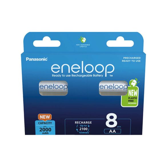 Eneloop AA 2000mAh NiMh akku (8db/csomag ár/db) fehér