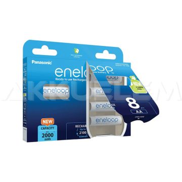 Eneloop AA 2000mAh NiMh akku (8db/csomag ár/db) fehér