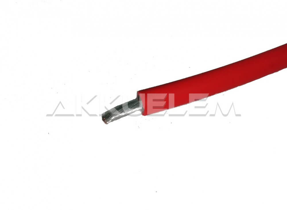 Napelem Kábel Réz H1Z2Z2-K 1x6 Piros