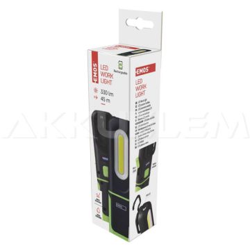   P4537 COB LED 330lm szerelőlmpa 1200mAh tölthető Li-ion akkuval