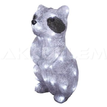  Karácsonyi mosómedve RACCOON 40 LED 26x39cm IP44 időzítővel 230V kül- és beltéri