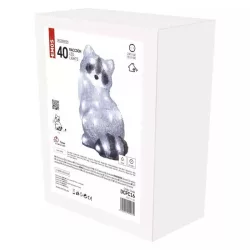   Karácsonyi mosómedve 40 LED 20x28 cm IP44 időzítővel 230V kül- és beltéri