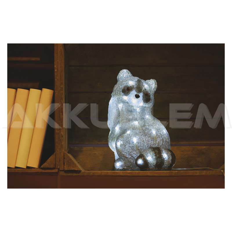Karácsonyi mosómedve 40 LED 20x28 cm IP44 időzítővel 230V kül- és beltéri