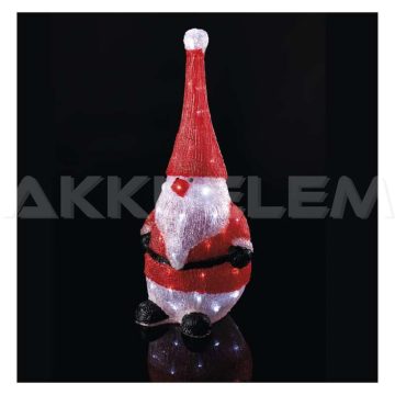   Karácsonyi SANTA hótörpe 50 LED 25x61cm IP44 időzítővel 230V kül- és beltéri