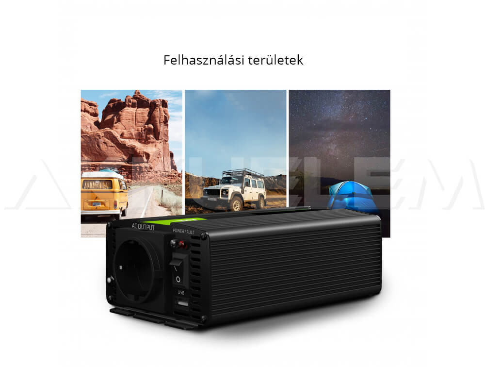 Inverter 12V 300/600W trapéz