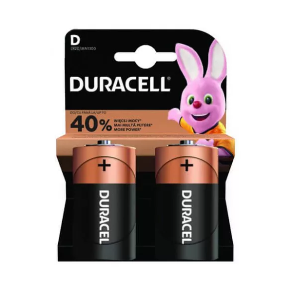 Duracell Basic LR20 D alkáli góliát elem MN1300 2db/csomag (ár/csomag)