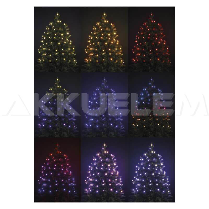 LÁMPA 120Led karácsonyi 12m szines IP44 (170cm-es fára) d4AA03