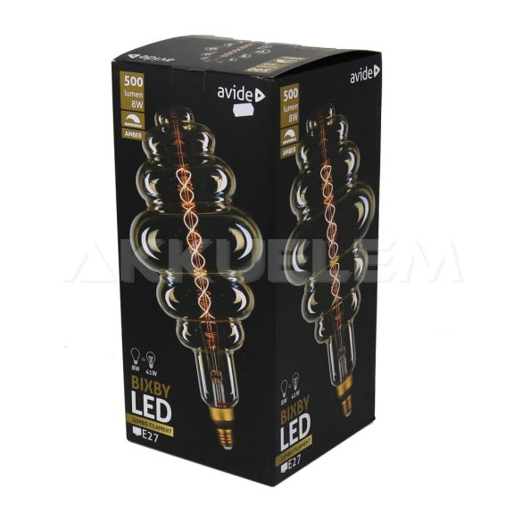 Avide Jumbo Filament E27 LED 8W Bixby 200*410mm Amber 2400K dimm