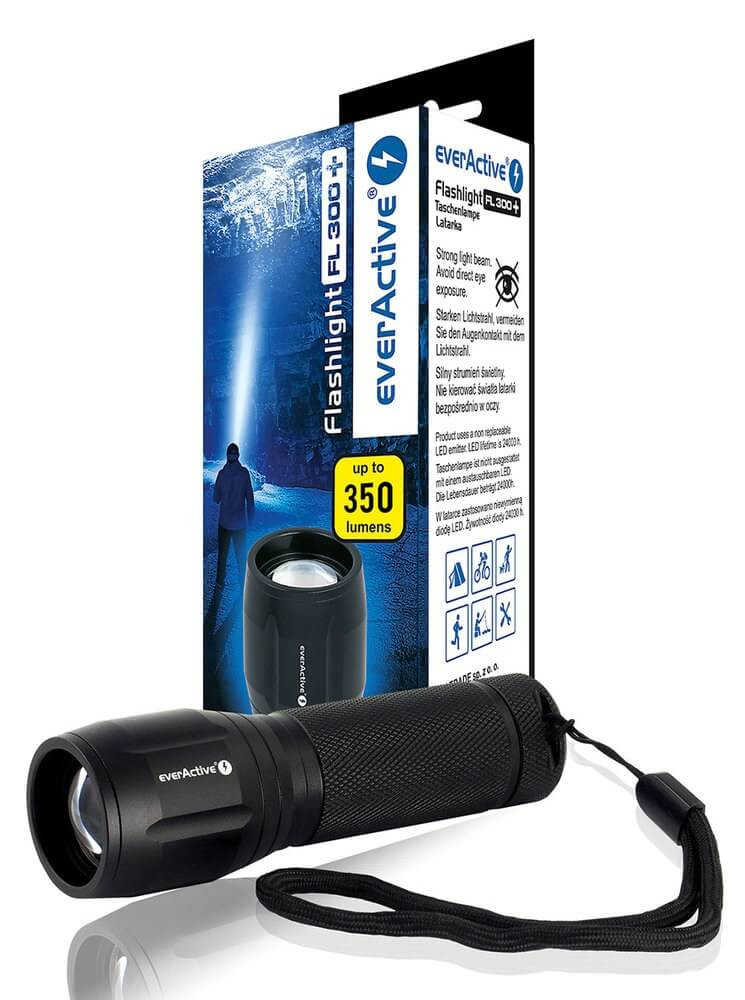 FL-300+ lámpa 350lum Everactive CREE XP-G3 3xAAA fókuszálható alumínium