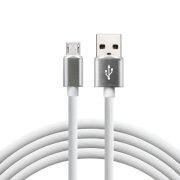 everActive USB - mikro USB  kábel 2.4A 1 m fehér műanyag