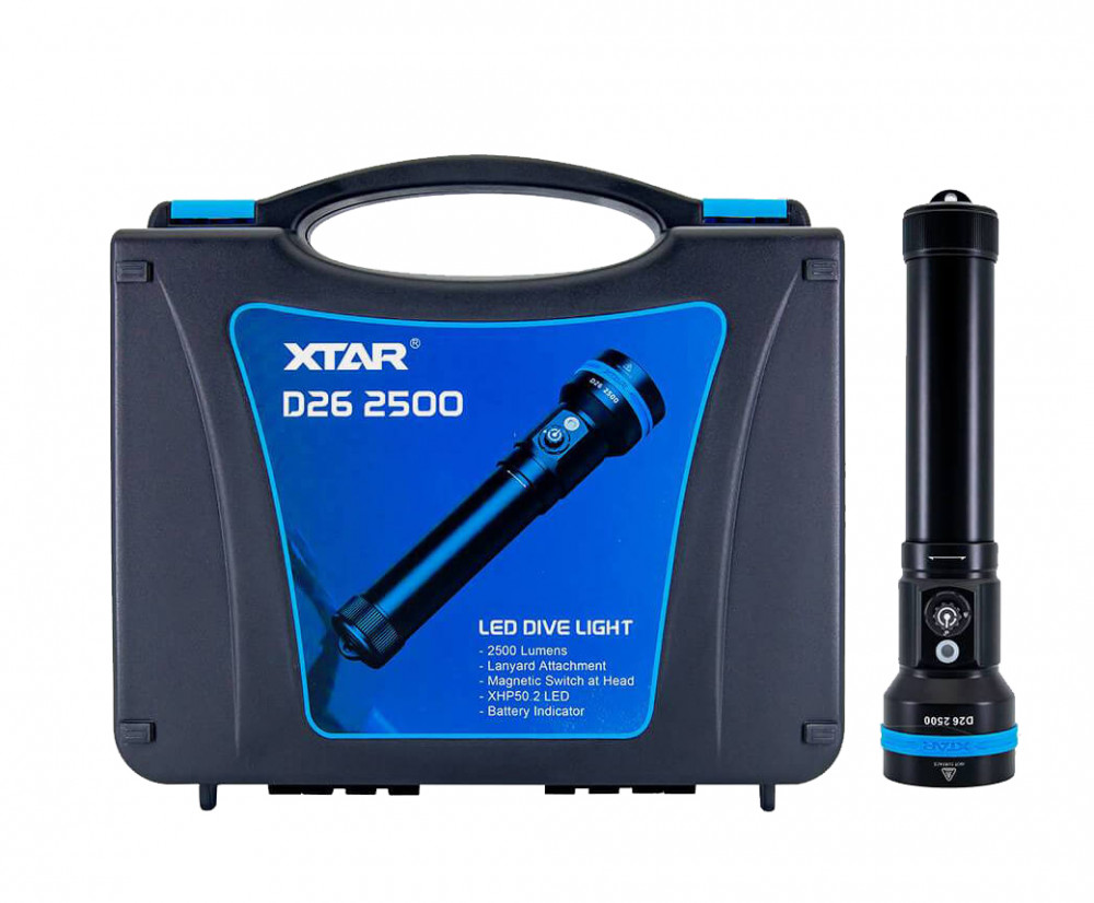 XTAR D26 2500lum búvárlámpa