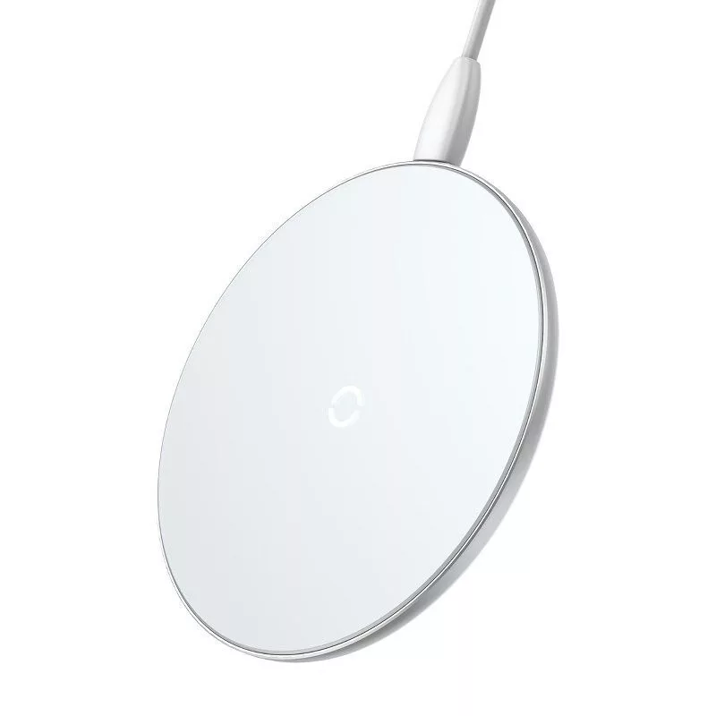 Baseus Simple vezeték nélküli töltő FEHÉR + IP kábel