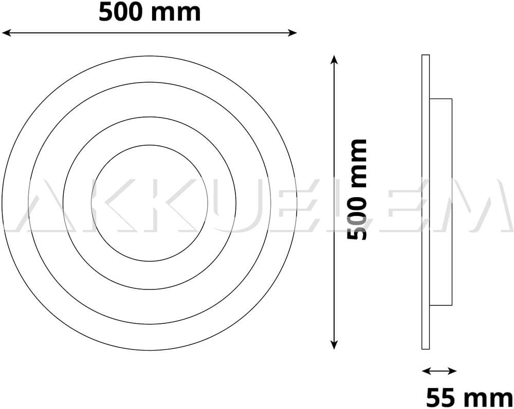 Avide Design REESE mennyezeti lámpa 132W RF távirányítóval