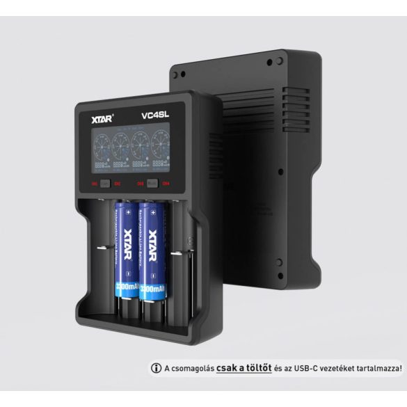 XTAR VC4SL univerzális akkumulátor töltő